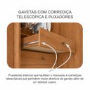 Ver mais imagens de Guarda Roupa Casal em MDF com Espelho 3 Portas 6 Gavetas Montreal Marrom/Cumaru Fendi