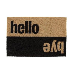 Capacho Super Print Hello Bye 40 cm x 60 cm - Home Style