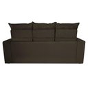 Ver imagem 6 de Sofá 3 Lugares Retrátil e Reclinável 2.00m Cama Inbox Smal com Bordado Pantográfico Suede Café
