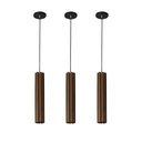 Ver imagem 2 de 3 Pendente Madeira Luminária Luxo 43cm Luz de Foco