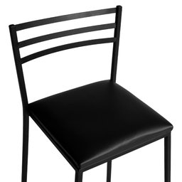 Conjunto de 4 Banquetas Alta Lisboa de Aço de Carbono - 5