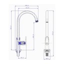 Ver imagem 3 de Torneira de Mesa Bica Movel P/ Coz Allure Cro - Viqua