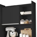 Ver imagem 4 de Armário de Cozinha Compacta 160cm 5 Portas Isabel Preto - AJL Móveis