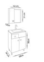 Ver imagem 4 de Conjunto para Banheiro Pop com Pés - Fabribam Gabinetes