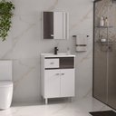 Ver imagem 1 de Conjunto para Banheiro Pop com Pés - Fabribam Gabinetes