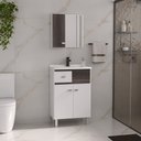 Ver imagem 1 de Conjunto para Banheiro Pop com Pés - Fabribam Gabinetes