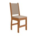 Ver imagem 3 de Kit 4 Cadeiras de Jantar Clara MDF Courino Bege Freijó Pallazio
