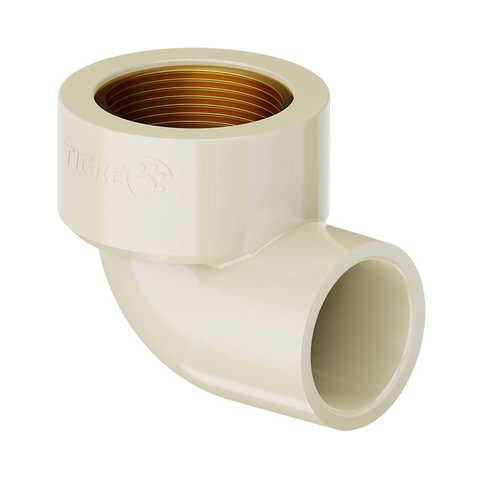 Joelho Cpvc Aquatherm 90 Transição 22 Mm X 34 Tigre