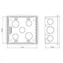 Ver imagem 2 de Caixa de Embutir Quadrada 4x4 Tramontina Amarela Tramontina