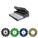 Ver imagem 6 de Bicama Box Baú Solteiro Linho Cinza 88x188 com Colchão Pantanal Espuma D28 Anjos