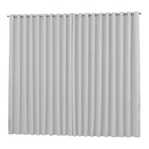 cortina para sala quarto tecido blackout branco 4,00x2,80