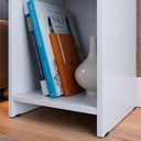 Ver imagem 4 de Mesa de Cabeceira para Quarto Nicho Prateleira Decorativa Porta Livros e Objetos Fantasy - Branco