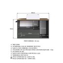 Ver imagem 7 de Conjunto Banheiro Gabinete com Cuba e Espelheira Toalheiro 80cm Suspenso Multimóveis Crpro-CON036