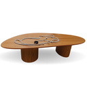 Ver imagem 1 de Mesa Bean de Centro Sala Organica Duo 120x80cm Modelar Art Mesa de Centro