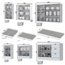 Ver imagem 4 de Cozinha Completa Americana 6 Peças Branco com Tampo - Móveis Henn Branco