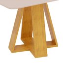 Ver imagem 3 de Mesa de Jantar Tampo Retangular Chanfrado Curvo Mad/vid 120 X 90cm Kiara Cedro Off White- Mabe Magaz