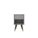 Ver imagem 5 de Mesa de Cabeceira Mdf Pés Palitos com 1 Gaveta e 1 Nicho Plancasa:cinza Cristal Tx