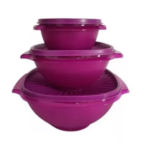 Tupperware Kit 3 Pçs Tigela Sensação Tupperware Kit 3 Pçs Tigela Sensação