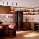 Ver imagem 2 de Geladeira Brastemp Bre66ae Frost Free Inverse 500 Litros Duplex Preta Inox Bivolt