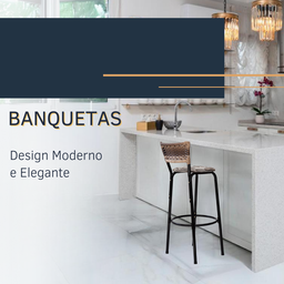 Banco para Bancada Banqueta Alta Cappuccino Balcão Cozinha Bistrô Área Gourmet Churrasqueira - 3