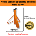 Ver imagem 7 de Kit 4 Cavaletes Automotivos Tipo Preguiça 2 Toneladas Suporte Reforçado Trava de Segurança Carros