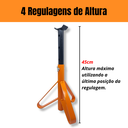 Ver imagem 4 de Kit 4 Cavaletes Automotivos Tipo Preguiça 2 Toneladas Suporte Reforçado Trava de Segurança Carros