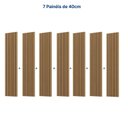 Ver imagem 5 de Rack Ripado com Painel Ripado para Tv até 86 Polegadas 250cmx320cm Aruá CabeCasa MadeiraOriginals