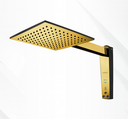 Ver imagem 1 de Chuveiro Acqua Century Preto | Dourado 127v