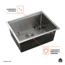 Ver imagem 3 de Kit Cuba para Cozinha Gourmet com Acessórios Aruá e Torneira para Cozinha Misturador Monocomando