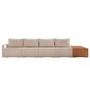 Ver imagem 2 de Sofá Ilha 4 Lugares Living 472cm Modulado Lary Bouclê K01 Cor Creme