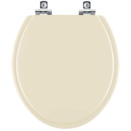 Assento Sanitário Soft Close Convencional Oval Creme para Vaso Deca - 1