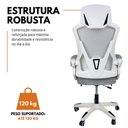 Ver imagem 6 de Cadeira de Escritório Presidente Executiva Oficial Supreme Cinza