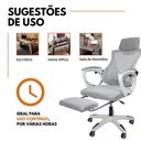 Ver mais imagens de Cadeira de Escritório Presidente Executiva Oficial Supreme Cinza