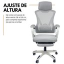 Ver imagem 3 de Cadeira de Escritório Presidente Executiva Oficial Supreme Cinza