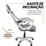 Cadeira de Escritório Presidente Executiva Oficial Supreme Cinza - 5