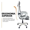 Ver imagem 4 de Cadeira de Escritório Presidente Executiva Oficial Supreme Cinza