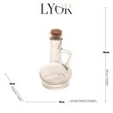 Ver imagem 6 de Garrafa para Azeite de Vidro com Tampa de Rolha 230ml Lyor
