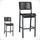 Ver imagem 1 de Banqueta para Balcão Ferro Estofado Estilo Industrial Preto Preto