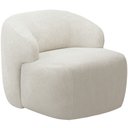 Ver imagem 1 de Poltrona Decorativa Fixa Orgânica para Sala Living Barolo L06 Bouclê Off White - Lyam Decor