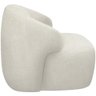Poltrona Decorativa Fixa Orgânica para Sala Living Barolo L06 Bouclê Off White - Lyam Decor - 6