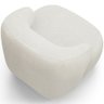Poltrona Decorativa Fixa Orgânica para Sala Living Barolo L06 Bouclê Off White - Lyam Decor - 7