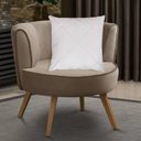 Ver imagem 2 de Kit 2 Capas para Almofada Drapeada em Veludo Quadrada 60x60 Branco