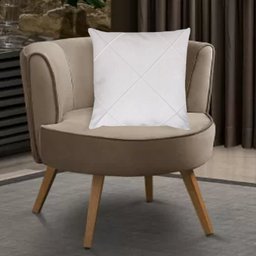 Kit 2 Capas para Almofada Drapeada em Veludo Quadrada 60x60 Branco - 2