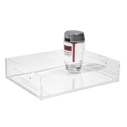 Bandeja em Acrílico Média 25 x 19 x 5,5 cm com alças 5MM Centauri Acrílicos BDJ-M - 1