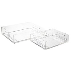 Bandeja em Acrílico Média 25 x 19 x 5,5 cm com alças 5MM Centauri Acrílicos BDJ-M - 2