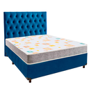 Ver imagem 1 de Conjunto Cama Box Azul Casal + Colchão D20 D20 Inducol + Cabeceira