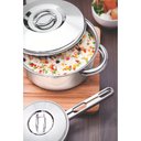 Ver imagem 7 de Jogo de Panelas Tramontina Solar em Aço Inox com Fundo Triplo e Tampas de Inox 5 Peças Tramontina