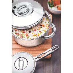 Jogo de Panelas Tramontina Solar em Aço Inox com Fundo Triplo e Tampas de Inox 5 Peças Tramontina - 7