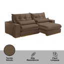 Ver imagem 5 de Sofá 290 Cm Braço 25 Cm Retrátil e Reclinável Lake Meu Sofá Online