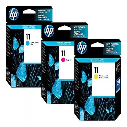 Cabeça de Impressão Hp 11 Kit C4812a / C4811a / C4813a - Magenta Azul e Amarelo - 3 Cores